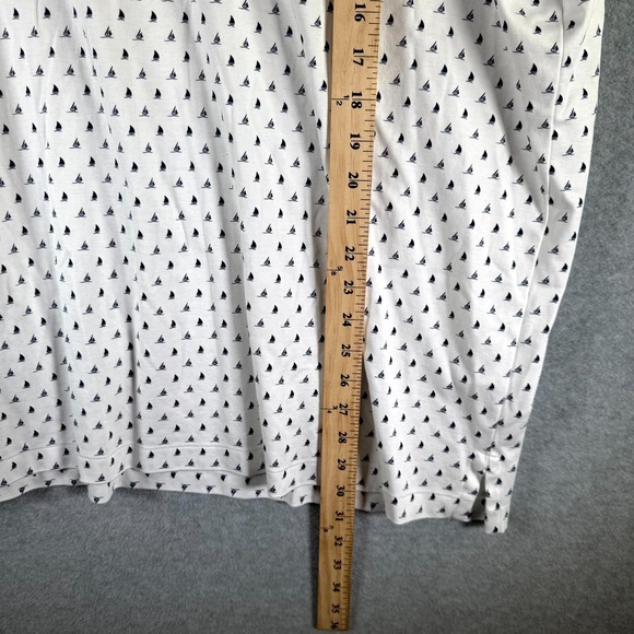 Polo Ralph Lauren Sailboat Nautical Polo Shirt Mens 2XL White Collar Classic Fit - Picture 6 of 9